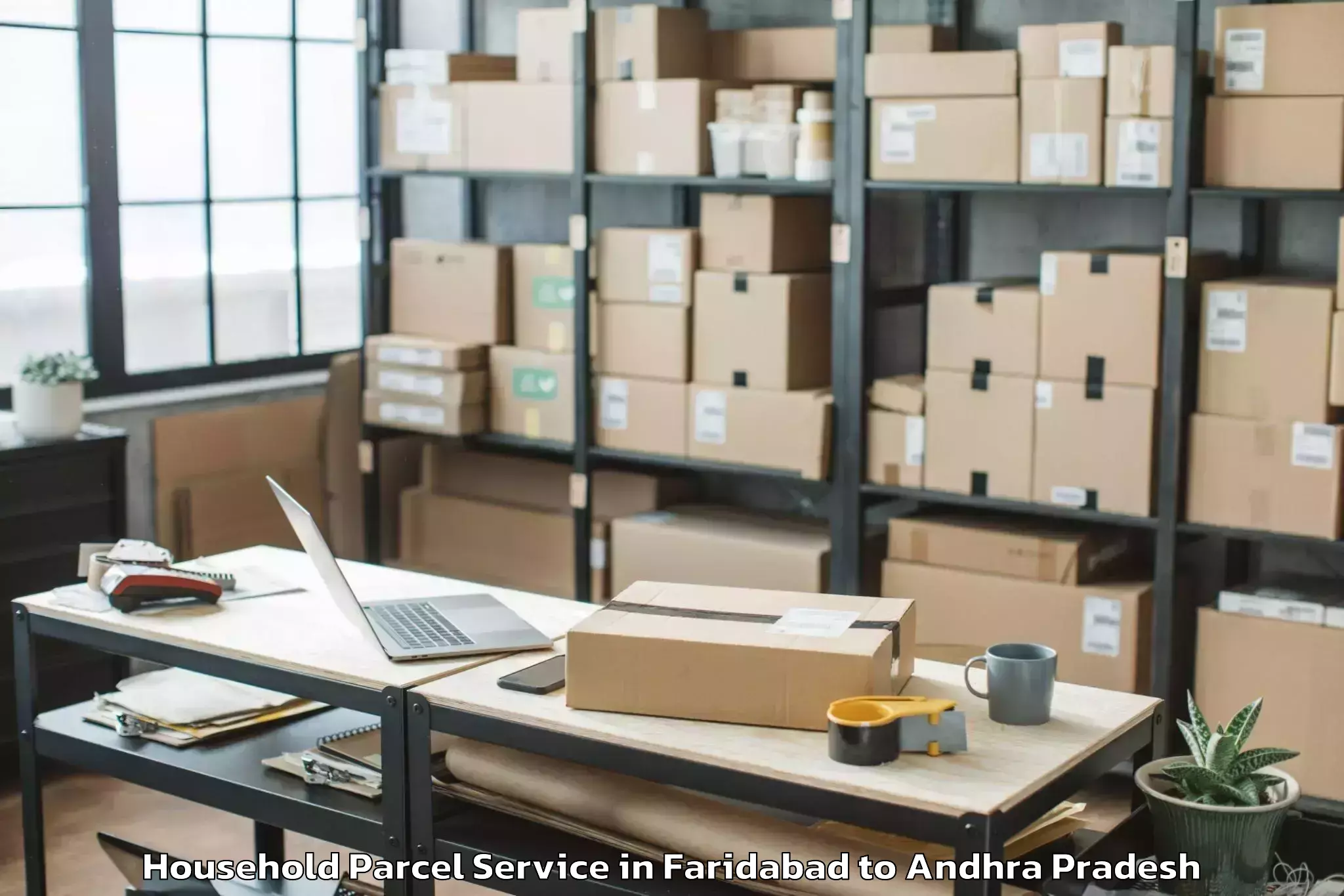 Affordable Faridabad to Anakapalli Household Parcel